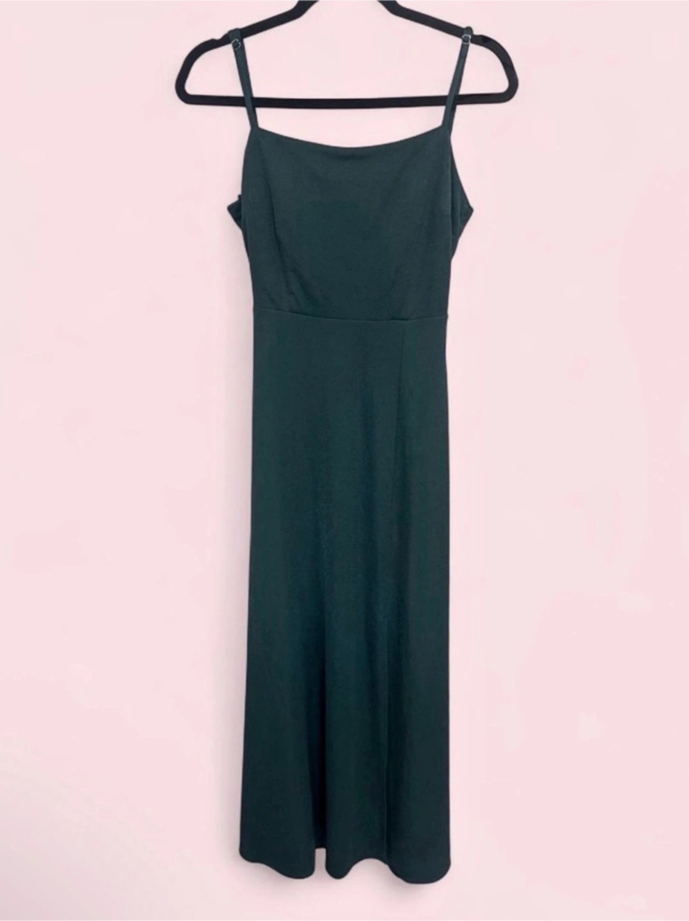 Birdy Grey Alex Matte Satin Dress Green Maxi Dress Size Small